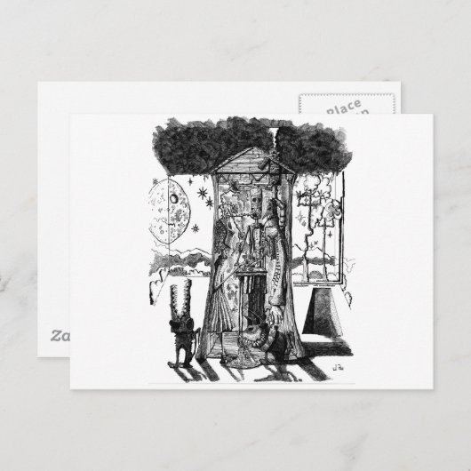 Moonlight Design Postkarte (Vorne/Hinten)