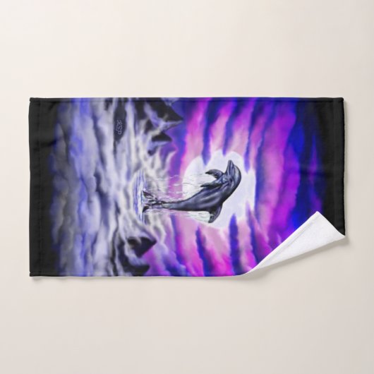 Moonlight Dolphin Badhandtuch Set (Handtuch)