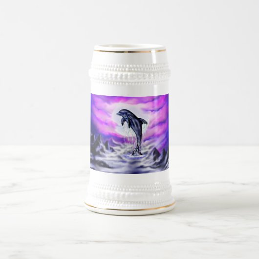 Moonlight Dolphin Bierglas (Mittel)