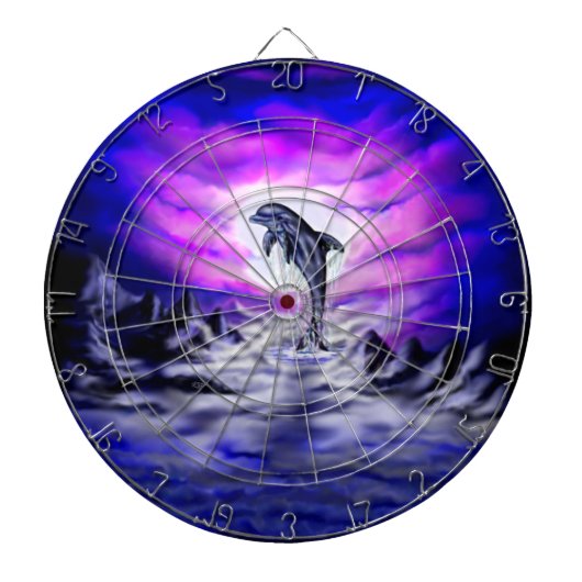 Moonlight Dolphin Dartscheibe (vorne)