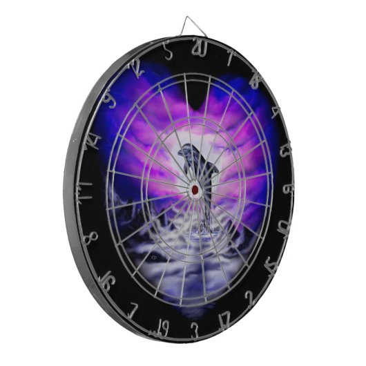 Moonlight Dolphin Dartscheibe (Vorderseite Links)