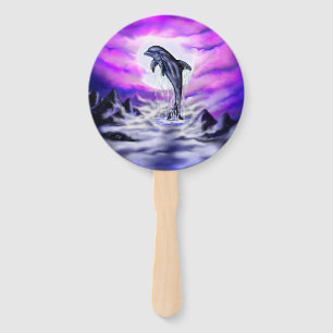 Moonlight Dolphin Fächer