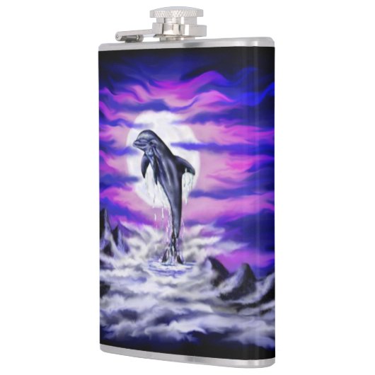 Moonlight Dolphin Flachmann (Links)
