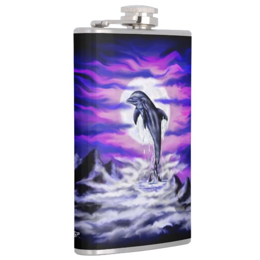 Moonlight Dolphin Flachmann (Rechts)