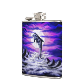 Moonlight Dolphin Flachmann (Links)