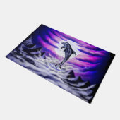 Moonlight Dolphin Fußmatte (Schrägansicht)
