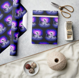 Moonlight Dolphin Geschenkpapier