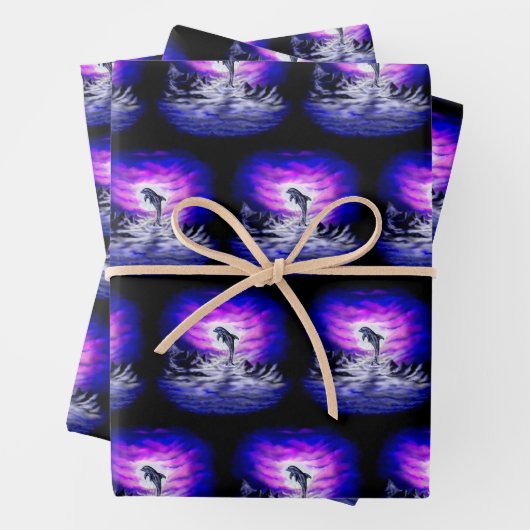 Moonlight Dolphin Geschenkpapier Set (Beispiel)