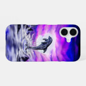 Moonlight Dolphin iPhone 16 Hülle (Rückseite (Horizontal))