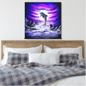 Moonlight Dolphin Leinwanddruck (Insitu (Schlafzimmer))
