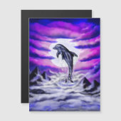 Moonlight Dolphin Magnetkarte (Vorne/Hinten)