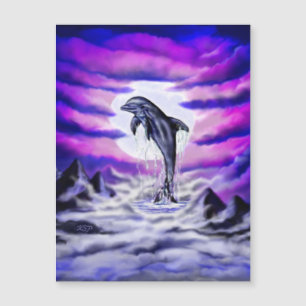 Moonlight Dolphin Magnetkarte