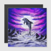Moonlight Dolphin Magnetkarte (Vorne/Hinten)