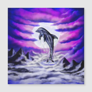 Moonlight Dolphin Magnetkarte