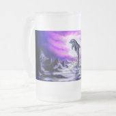 Moonlight Dolphin Mattglas Bierglas (Vorderseite Links)