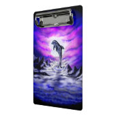 Moonlight Dolphin Mini Klemmbrett (Gewinkelt2)