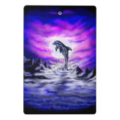 Moonlight Dolphin Mini Klemmbrett (Rückseite)
