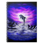 Moonlight Dolphin Notizblock (Vorderseite)