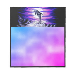 Moonlight Dolphin Notizblock