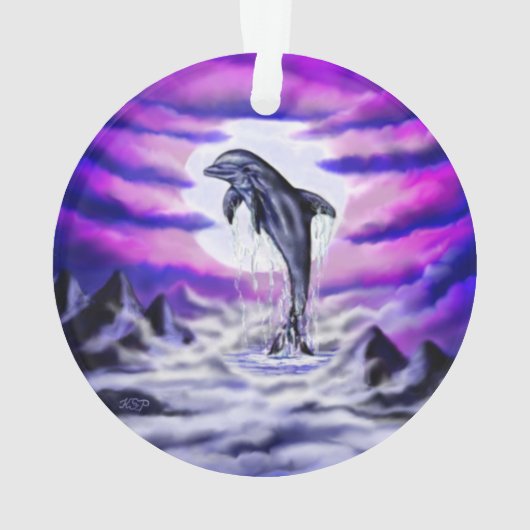 Moonlight Dolphin Ornament (Rückseite)