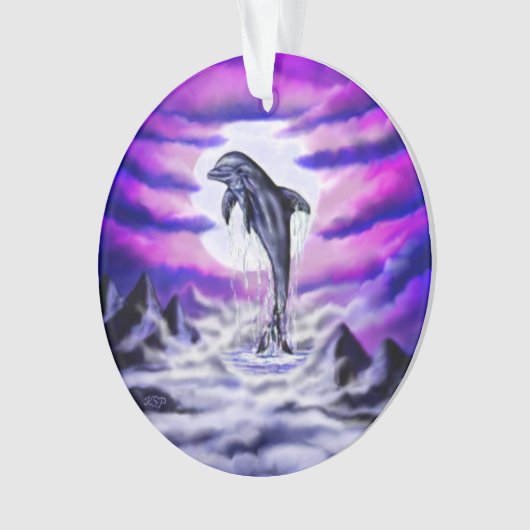 Moonlight Dolphin Ornament (Vorderseite)