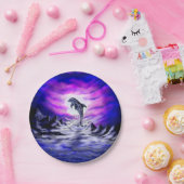 Moonlight Dolphin Pappteller (Party)