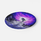 Moonlight Dolphin Pappteller (Schrägansicht)