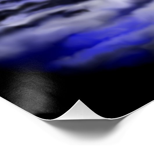 Moonlight Dolphin Poster (Ecke)