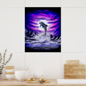 Moonlight Dolphin Poster (Küche)