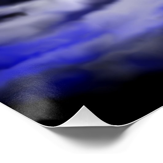 Moonlight Dolphin Poster (Ecke)