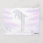 Moonlight Dolphin Postkarte (Rückseite)