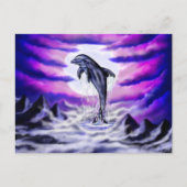 Moonlight Dolphin Postkarte (Vorderseite)