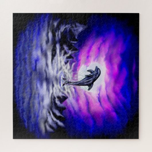 Moonlight Dolphin Puzzle (Horizontal)