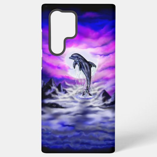 Moonlight Dolphin Samsung Galaxy Hülle (Rückseite)