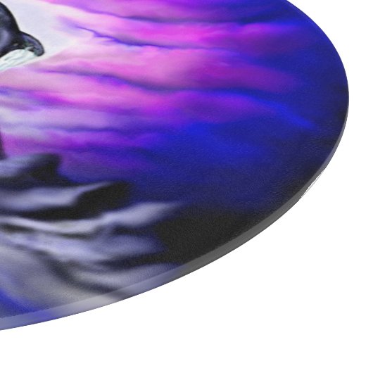 Moonlight Dolphin Schneidebrett (Ecke)