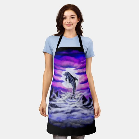 Moonlight Dolphin Schürze (Getragen)