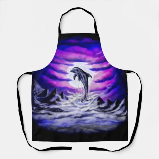 Moonlight Dolphin Schürze (Vorderseite)