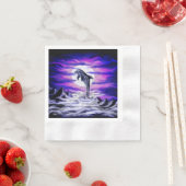 Moonlight Dolphin Serviette (Beispiel)