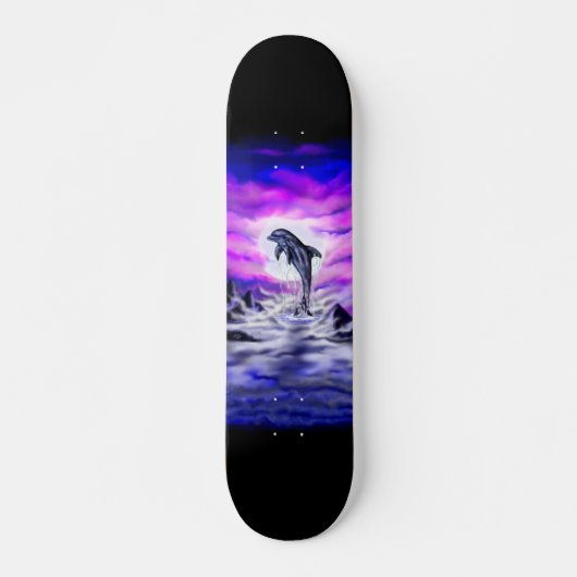 Moonlight Dolphin Skateboard (Vorne)