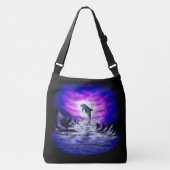 Moonlight Dolphin Tragetaschen Mit Langen Trägern (Vorderseite)