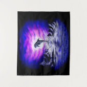Moonlight Dolphin Wandteppich (Vorderseite)