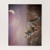 Moonlight Dream Fox Szene Puzzle (Vertikal)