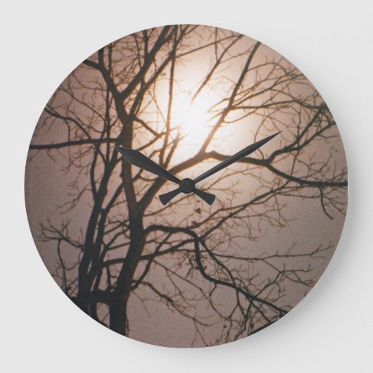 Moonlight Dream Große Wanduhr (Vorderseite)