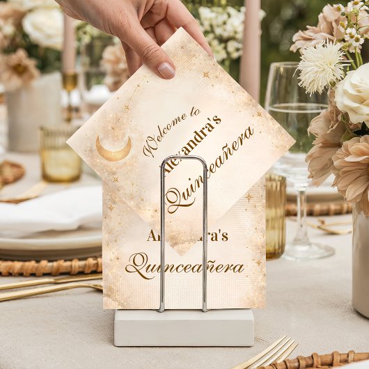 Moonlight Elegance Quinceañera Serviette
