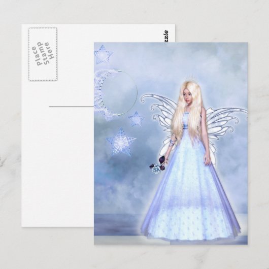 Moonlight Fairy Princess Postkarte (Vorne/Hinten)