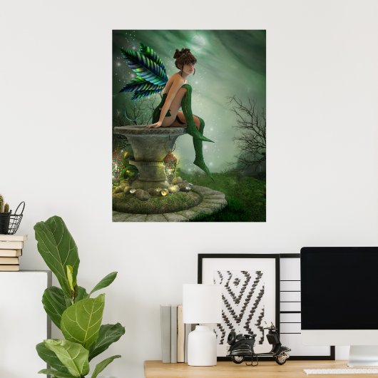 Moonlight Fairy Print Poster (Heimbüro)