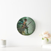 Moonlight Fairy Runde Wanduhr (Zuhause)