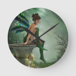 Moonlight Fairy Runde Wanduhr