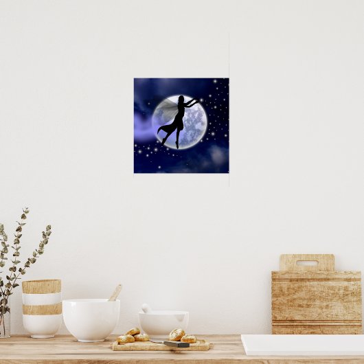 Moonlight Fairy Silhouette Poster (Küche)