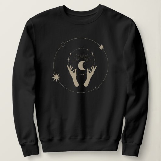 moonlight fantasy aesthetic design sweatshirt (Design vorne)